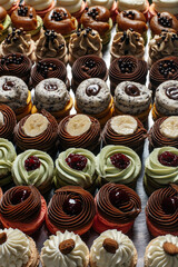 macarons with different fillings, French dessert