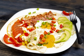 Huevos rancheros - eggs in the ranch