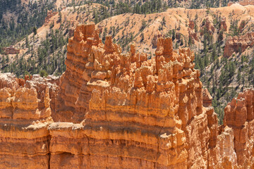 Beautiful rock formations in Bryce Canyon National Park