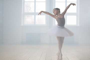 Graceful young ballerina