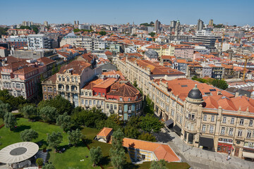 Fototapeta na wymiar Aerial view of Porto, Portugal
