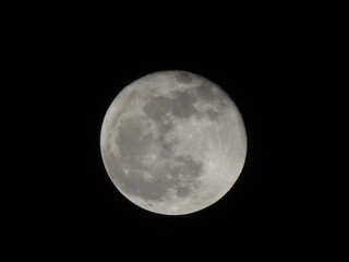 full moon over black, space, nigth