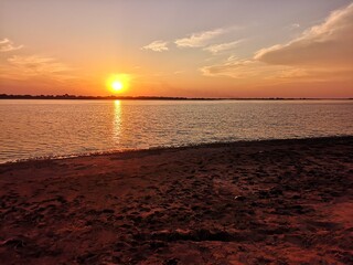 Naklejka premium Atardecer