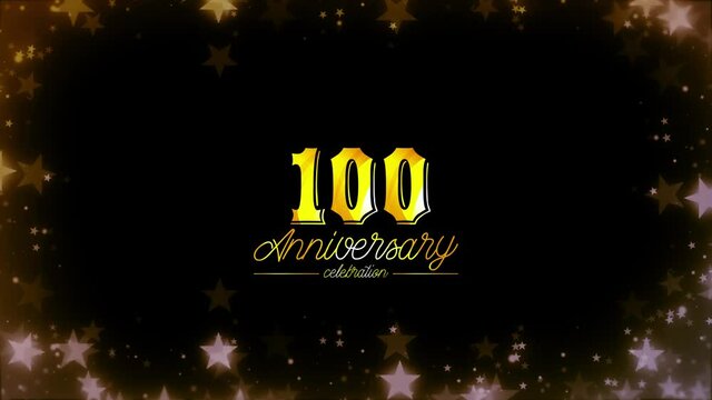 To celebrate an anniversary Day Organized,   100  Years Celebration , effect Color Pure logo HD Videos