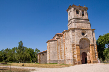 Fototapeta na wymiar Ermita de la Blanca, Cabrejas del Pinar, Soria, Castilla y León. España