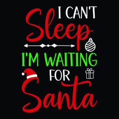 I can't sleep I'm waiting for Santa