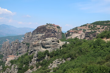 Fototapeta na wymiar View from a monastery in Meteora