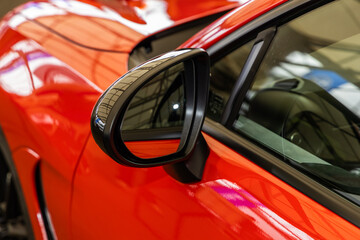 Fototapeta premium バックミラー old outer rear view mirror