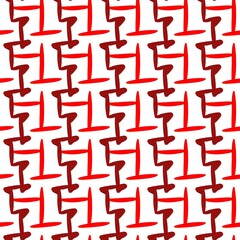 seamless pattern of red line on white color background