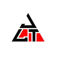 JLT triangle letter logo design with triangle shape. JLT triangle logo design monogram. JLT triangle vector logo template with red color. JLT triangular logo Simple, Elegant, and Luxurious Logo. JLT 