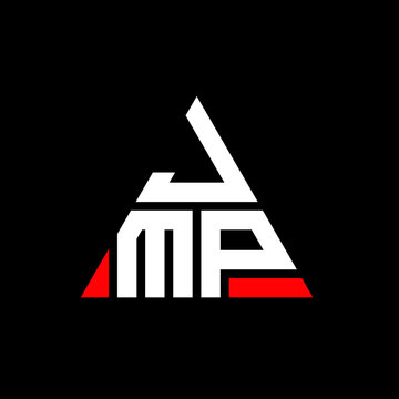 JMP triangle letter logo design with triangle shape. JMP triangle logo design monogram. JMP triangle vector logo template with red color. JMP triangular logo Simple, Elegant, and Luxurious Logo. JMP 
