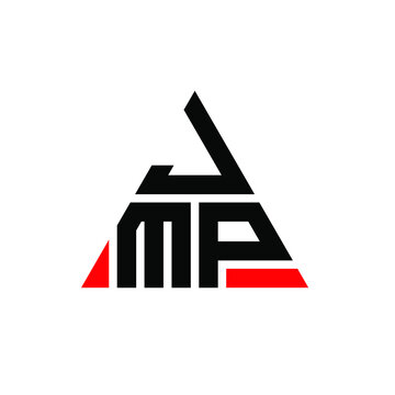 JMP triangle letter logo design with triangle shape. JMP triangle logo design monogram. JMP triangle vector logo template with red color. JMP triangular logo Simple, Elegant, and Luxurious Logo. JMP 