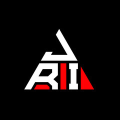 JRI triangle letter logo design with triangle shape. JRI triangle logo design monogram. JRI triangle vector logo template with red color. JRI triangular logo Simple, Elegant, and Luxurious Logo. JRI 