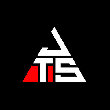 JTS triangle letter logo design with triangle shape. JTS triangle logo design monogram. JTS triangle vector logo template with red color. JTS triangular logo Simple, Elegant, and Luxurious Logo. JTS 