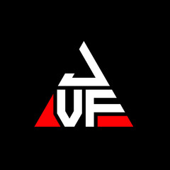 JVF triangle letter logo design with triangle shape. JVF triangle logo design monogram. JVF triangle vector logo template with red color. JVF triangular logo Simple, Elegant, and Luxurious Logo. JVF 