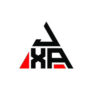 JXA triangle letter logo design with triangle shape. JXA triangle logo design monogram. JXA triangle vector logo template with red color. JXA triangular logo Simple, Elegant, and Luxurious Logo. JXA 
