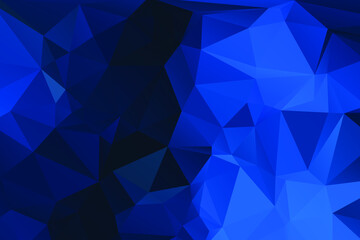 Obraz premium Blue Abstract Color Polygon Background Design, Abstract Geometric Origami Style With Gradient