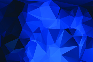 Obraz premium Blue Abstract Color Polygon Background Design, Abstract Geometric Origami Style With Gradient