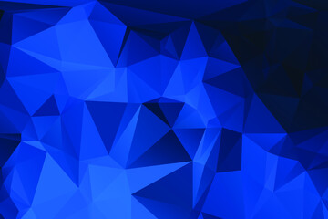 Obraz premium Blue Abstract Color Polygon Background Design, Abstract Geometric Origami Style With Gradient