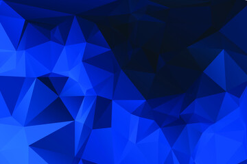 Obraz premium Blue Abstract Color Polygon Background Design, Abstract Geometric Origami Style With Gradient