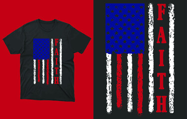 Patriotic Christian Faith Cross American Flag T-Shirt Vector Design, American Flag Faith Shirt, USA Flag Faith, 4th of july shirts, Independence Day Shirts, 4th Of July For Men, 4th Of July For Women 