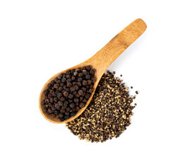 black pepper isolated on whited background.