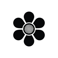 Flower icon vector. Flower icon isolated on white backgrounds 