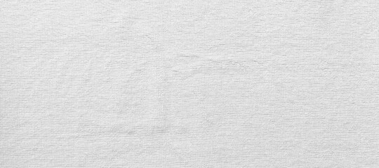 Panorama of Close - up Clean white towel texture and seamless background
