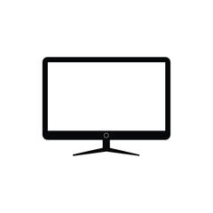 television icon vector. tv or lcd tv icon isolated on white background