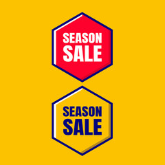 Label sticker sale offer and badge tag sale advertising