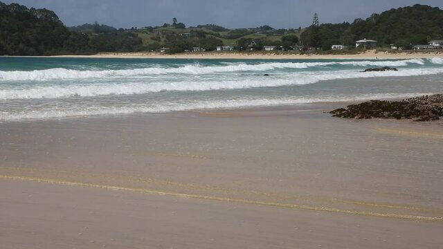 Waves on Matapouri Beach - New Zealand