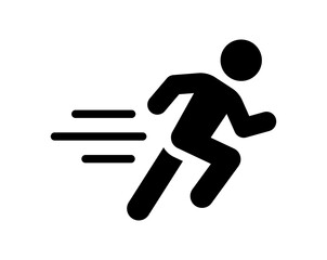 Running man icon vector illustration.