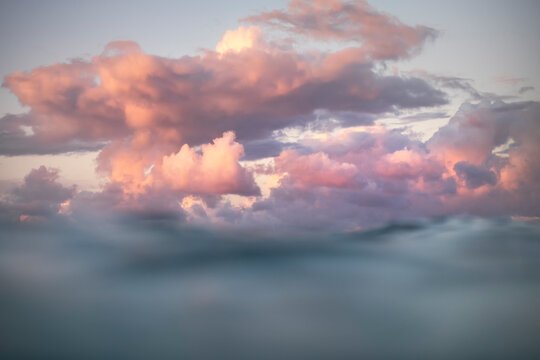 Sunset Over The Ocean, Noosa Head Australia