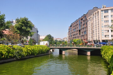 Naklejka premium canal in the Eskisehir