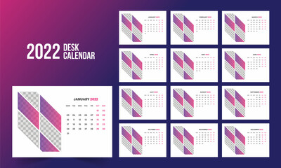 Calendar 2022 planner corporate template design set. Week starts on Monday. template for annual calendar 2022