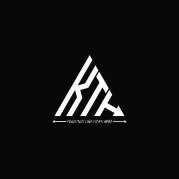 KTH letter logo creative design. KTH unique design