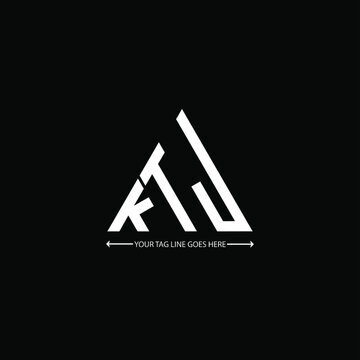KTJ letter logo creative design. KTJ unique design