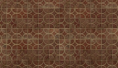 Red Old Tough Tiles texture background