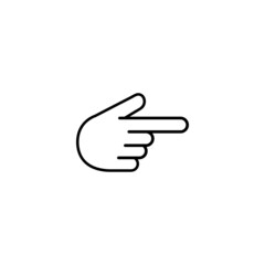 point finger icon design illustration
