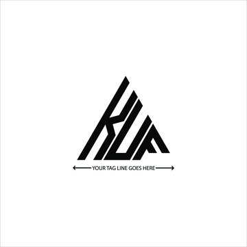 KUF letter logo creative design. KUF unique design