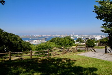 Fototapeta premium 港が見える丘（福島県・いわき市）