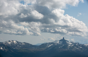 Cloudy Black Tusk Mountain, British Columbia