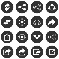 share icon set vector sign symbol