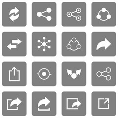 share icon set vector sign symbol
