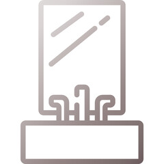 wash basin gradient icon