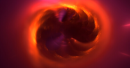 3D rendering abstract circle light background