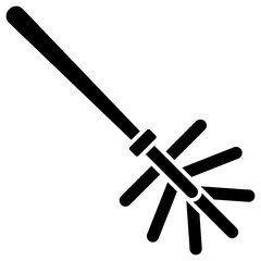 toilet brush solid icon