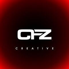 CFZ Letter Initial Logo Design Template Vector Illustration