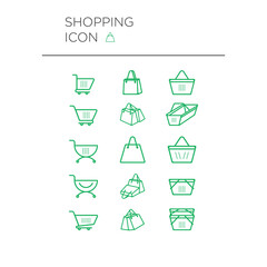 online shop icon shopping cart design