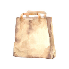 Watercolor recycled bag